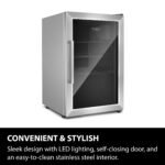 Caso Design Outdoor Fridge – Silver Right-Hand Hinge, Compact Garden Beverage Cooler - Image 9