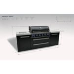 Mont Alpi 805 Black Stainless Steel 6 Burner With Side Burner - Image 8
