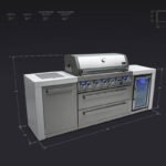 Mont Alpi Stainless Steel Deluxe 6 Burner With Side Burner & Fridge - Image 11