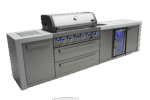 Mont Alpi Deluxe Island with Beverage Centre, 6-Burner Grill, 2 Infrared Burners, Sink, Fridge - MAi805-DBEV - Image 3