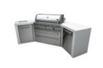Mont Alpi 805 Deluxe Propane Gas Island Grill with Infrared Side Burner & Rotisserie Kit - Stainless Steel MAi805-D45 - Image 5