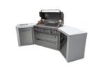 Mont Alpi 805 Deluxe Propane Gas Island Grill with Infrared Side Burner & Rotisserie Kit - Stainless Steel MAi805-D45 - Image 3