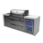 Mont Alpi Stainless Steel Deluxe 6 Burner With Side Burner & Fridge - Image 8