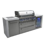 Mont Alpi Stainless Steel Deluxe 6 Burner With Side Burner & Fridge - Image 9
