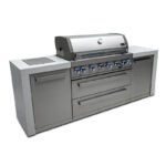 Mont Alpi Deluxe Stainless Steel 6 Burner Island With Side Burner and Cover - Image 6