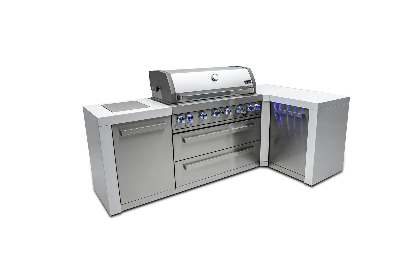 MontAlpi-143-min Mont Alpi 805 Deluxe Island Grill with Infrared Side Burner & Rotisserie Kit - Image 1