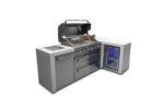 Mont Alpi 805 Deluxe Stainless Steel Island Grill with Fridge Cabinet, 90 Degree Corner, 6-Burner, Infrared Burners - MAi805-D90FC - Image 4