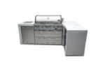 Mont Alpi 805 Deluxe Stainless Steel Island Grill with Fridge Cabinet, 90 Degree Corner, 6-Burner, Infrared Burners - MAi805-D90FC - Image 6