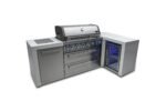 Mont Alpi 805 Deluxe Stainless Steel Island Grill with Fridge Cabinet, 90 Degree Corner, 6-Burner, Infrared Burners - MAi805-D90FC - Image 7