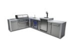 Mont Alpi Deluxe 90 Degree Island Grill with Kegerator and Beverage Centre