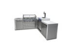 Mont Alpi 805 Deluxe Island with Kegerator and 90 Degree Corner - 6-Burner Grill, Stainless Steel - 3 Beer Taps - MAi805-D90KEG - Image 4
