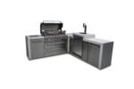 Mont Alpi 805 Deluxe Island with Kegerator and 90 Degree Corner - 6-Burner Grill, Stainless Steel - 3 Beer Taps - MAi805-D90KEG - Image 8