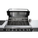 Mont Alpi Black Stainless Steel 6 Burner With Side Burner & Fridge - Image 7