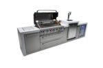 Mont Alpi Deluxe Island with 6-Burner Grill, Kegerator, Fridge Cabinet, and Infrared Burners - MAi805-DKEGFC - Image 4