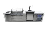 Mont Alpi Deluxe Island with 6-Burner Grill, Kegerator, Fridge Cabinet, and Infrared Burners - MAi805-DKEGFC - Image 6