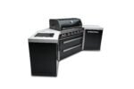 Mont Alpi 805 Black Stainless Steel BBQ Grill Island with 45-Degree Angled Corners - Image 6
