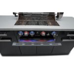 Mont Alpi Black Stainless Steel 4 Burner Island and Cover - Image 4