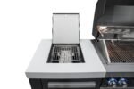 Mont Alpi 805 Black Stainless Steel BBQ Grill Island with 45-Degree Angled Corners - Image 4