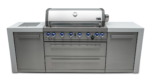 Mont Alpi Outdoor kitchen 6 Burner and Weather Cover - 2.4m - Image 4