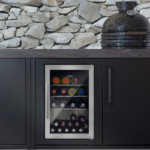 Caso Design Outdoor Fridge – Silver Right-Hand Hinge, Compact Garden Beverage Cooler