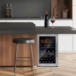 Caso Design Outdoor Fridge – Silver Left-Hand Hinge, Premium Garden Beverage Cooler