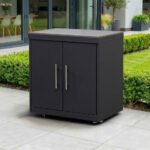 Riley Outdoor Kitchen Double Cupboard Modular Unit - Graphite Grey
