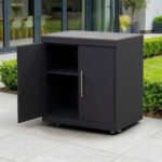 Riley Outdoor Kitchen Double Cupboard Modular Unit - Graphite Grey - Image 2