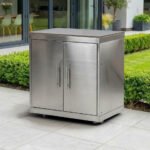 Stanley Outdoor Kitchen Double Cupboard Modular Unit - Stainless Steel