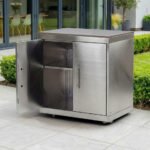 Stanley Outdoor Kitchen Double Cupboard Modular Unit - Stainless Steel - Image 2