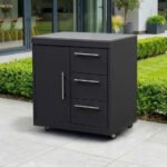 Riley Outdoor Kitchen Cupboard & Drawer Modular Unit - Graphite Grey