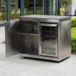 Stanley Outdoor Kitchen Fridge & Cupboard Modular Unit - Stainless Steel - Image 2