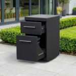 Riley Outdoor Kitchen Double Drawer Modular Unit - Graphite Grey - Image 2
