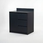Oakley Outdoor Kitchen Cupboard & Triple Drawer Modular Unit - Graphite Grey - Image 4