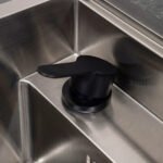 Oakley Outdoor Kitchen Cupboard & Triple Drawer with Sink & Foldable Tap Modular Unit - Graphite Grey - Image 4