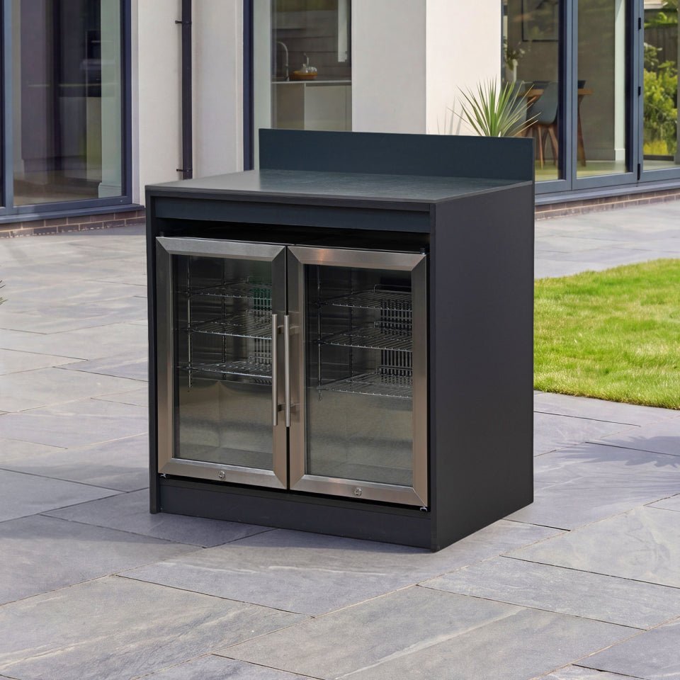 W26147-image-1-2026-04-15-05-13-02 Oakley Outdoor Kitchen Double Fridge Modular Unit - Graphite Grey - Image 1