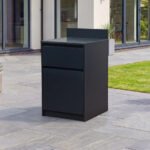 Oakley Outdoor Kitchen Drawer & Cupboard Modular Unit - Graphite Grey