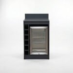 Oakley Outdoor Kitchen Wine Rack & Fridge Modular Unit - Graphite Grey - Image 6