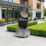 Stanley Straight Outdoor Kitchen K-Pro 22 Kamado Charcoal Barbecue with Integrated Drawer Unit - Stainless Steel - Image 2