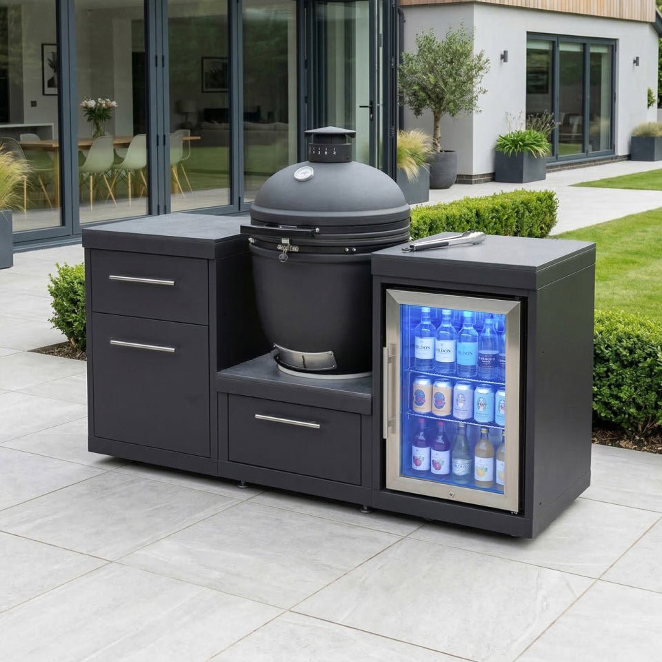 W26448-image-1-2026-04-10-08-13-27-1 Riley Straight Outdoor Kitchen Kamado Charcoal BBQ K1620-A - Graphite Grey - Image 1