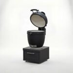 Riley Straight Outdoor Kitchen Kamado Charcoal BBQ K2073-B - Graphite Grey - Image 2