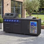 Riley Straight Outdoor Kitchen 4 Burner Gas BBQ S2131-A - Graphite Grey