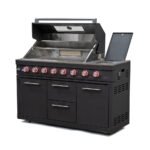 Riley Straight Outdoor Kitchen 6 Burner Gas BBQ S2188-A - Graphite Grey - Image 2