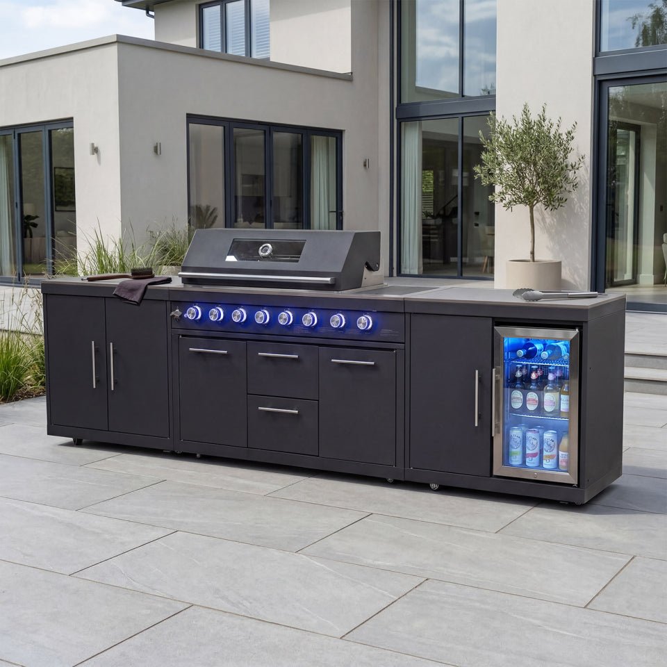 W26513-image-1-2026-04-24-09-00-29 Riley Straight Outdoor Kitchen 6 Burner Gas BBQ S3961-A - Graphite Grey - Image 1