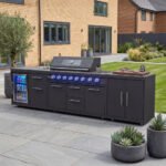 Riley Straight Outdoor Kitchen 6 Burner Gas BBQ S3018-A - Graphite Grey