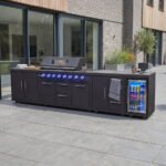 Riley Straight Outdoor Kitchen 6 Burner Gas BBQ S3638-A - Graphite Grey