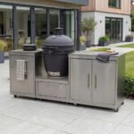 Stanley Straight Outdoor Kitchen Kamado Charcoal BBQ K1940-A - Stainless Steel