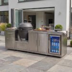 Stanley Straight Outdoor Kitchen Kamado Charcoal BBQ K2450-A - Stainless Steel