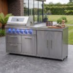 Stanley Straight Outdoor Kitchen 4 Burner Gas BBQ S1998-A - Stainless Steel