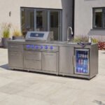 Stanley Straight Outdoor Kitchen 4 Burner Gas BBQ S2641-B - Stainless Steel
