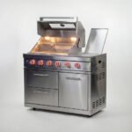 Stanley Straight Outdoor Kitchen 4 Burner Gas BBQ S2828-A - Stainless Steel - Image 2